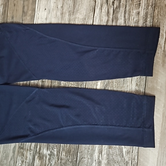 Active Life Athletic Leggings Side Pockets Half Mesh Legs Women's Large Stretchy - Picture 8 of 15